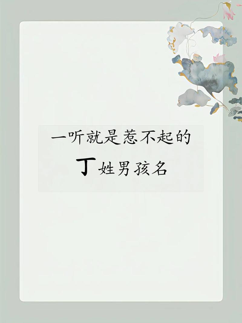 老公姓丁宝宝起名字 2025姓丁男宝宝名字