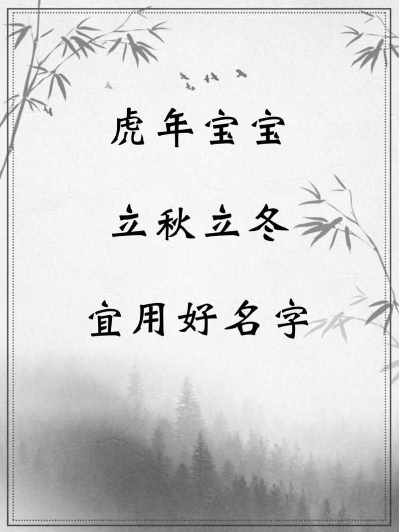 虎年立秋出生宝宝取名 杨姓男孩取名虎年最好的名字